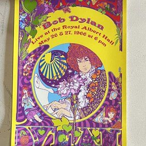 MINT/NM Bob Dylan Royal Albert Hall 1966 Handbill by Bob Masse, 6" x 4"
